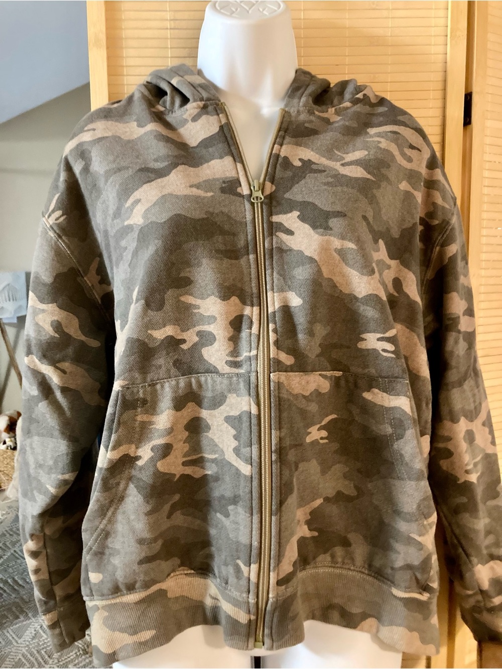 Aeropostale Camo Zip Hoodie